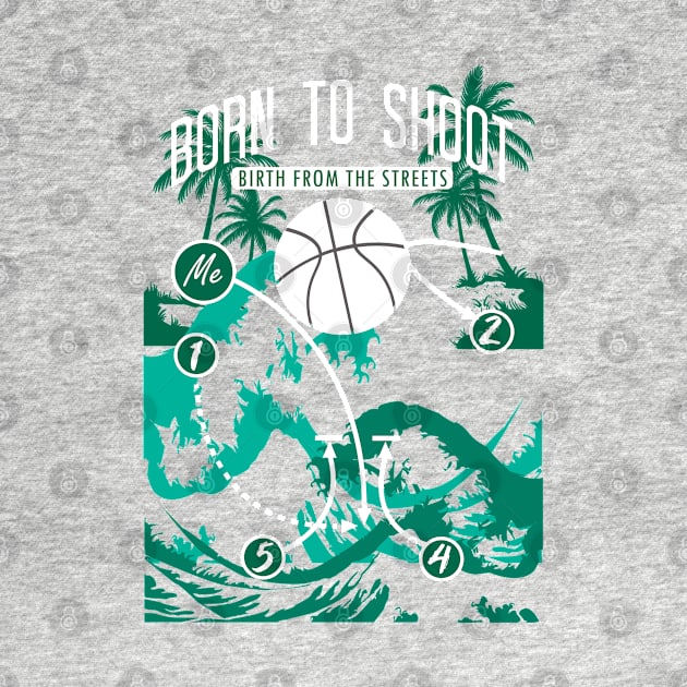 Basketball Born to shoot playbook 10 by HCreatives